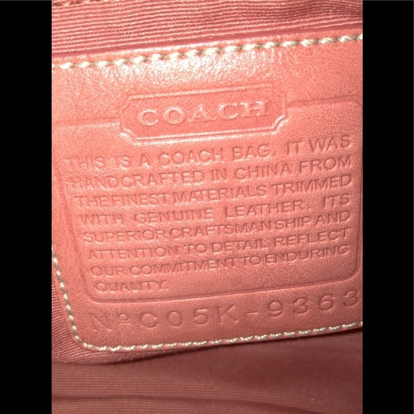 Coach Pink Signature Handbag - Picture 8 of 8
